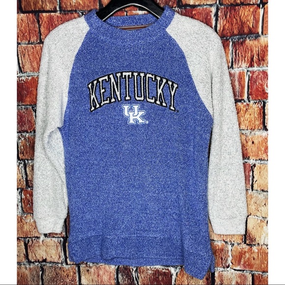 Pressbox Sweaters - Kentucky Wildcats Women’s Comfy Terry Pressbox By Royce Apparel Sweater Medium